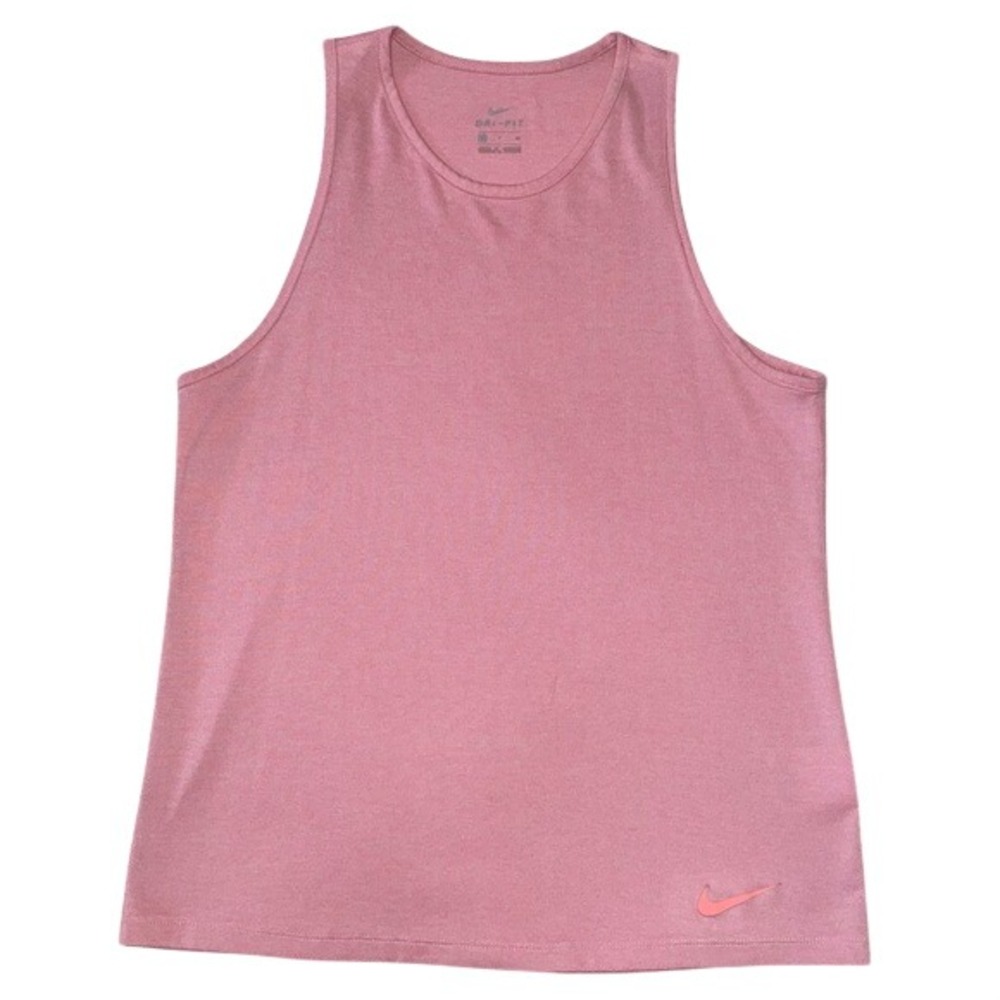 Nike Dri-FIT Womens Pink Heathered‎ Training Tank Top Sleeveless Shirt Small